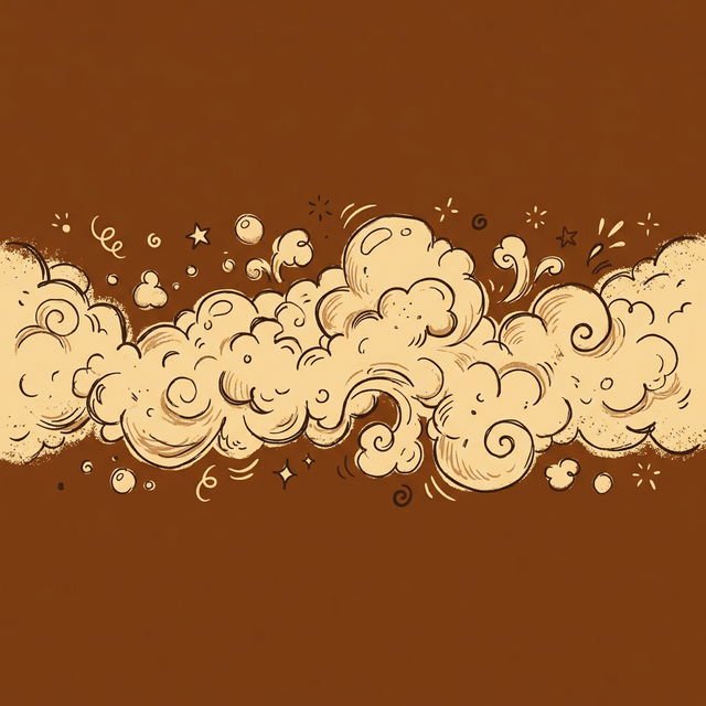 Rauchwolke Trennlinie